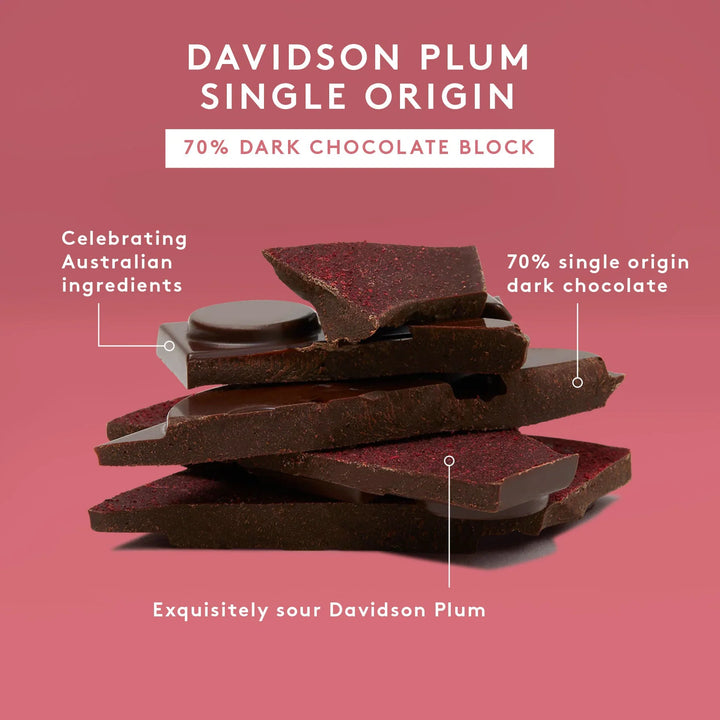 Davidson Plum Single Origin Chocolate Block