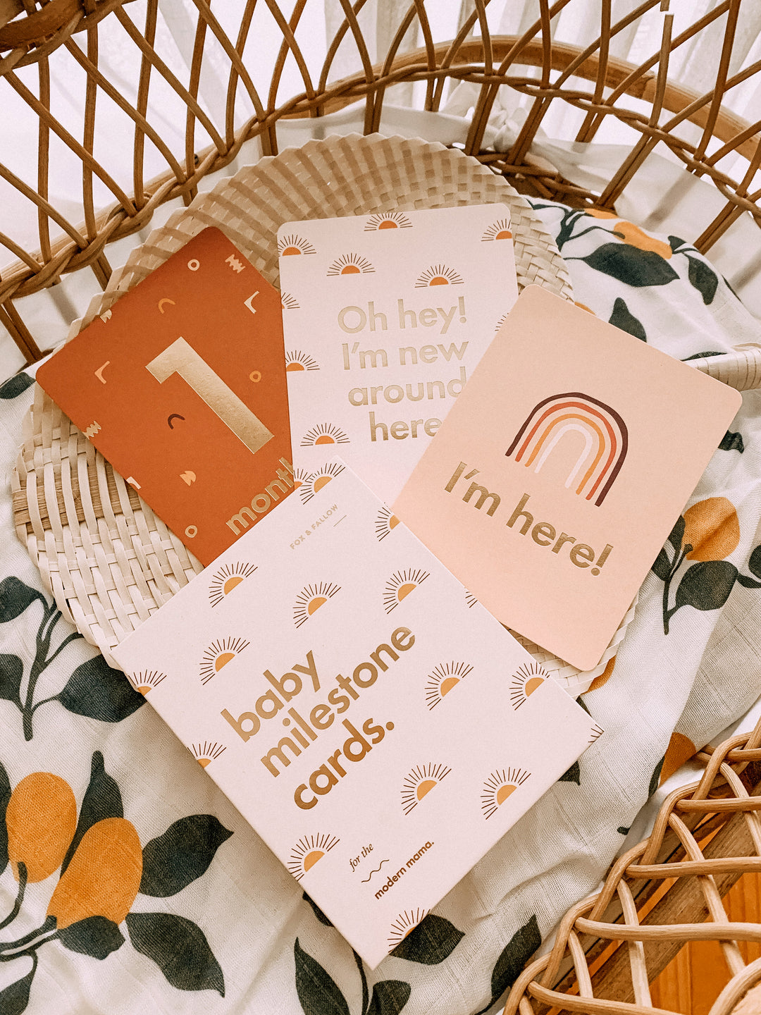 Baby milestone cards