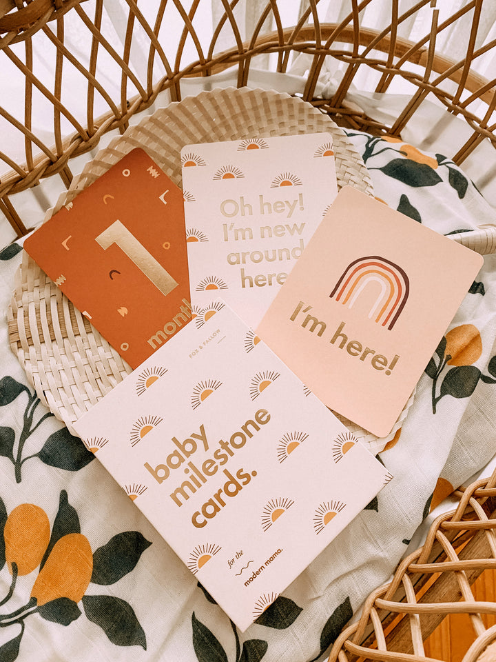 Baby milestone cards