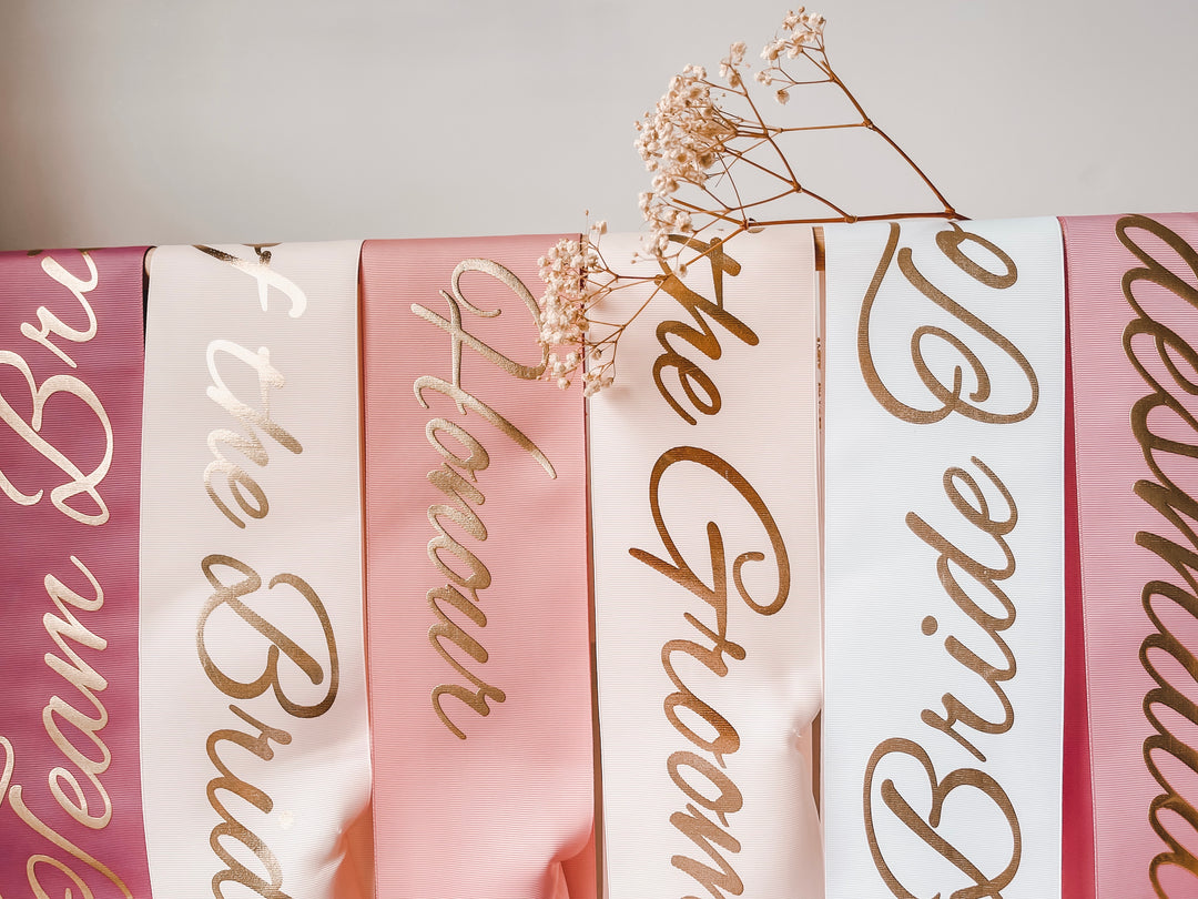 RG | Bridal party sashes