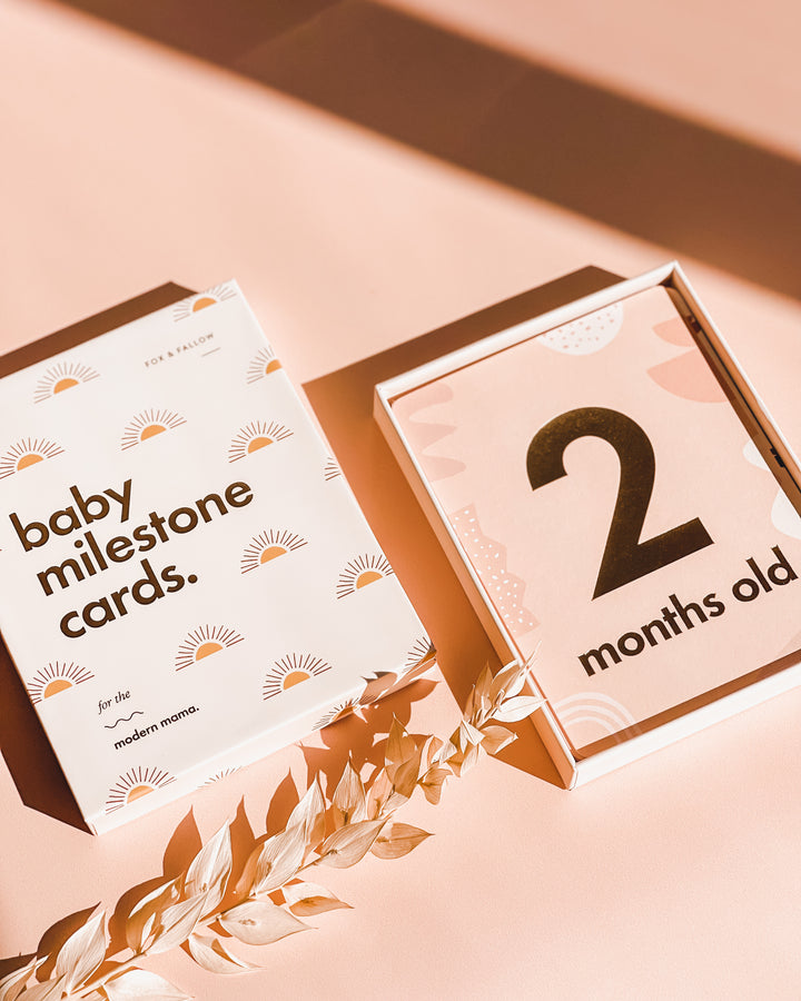 Baby milestone cards